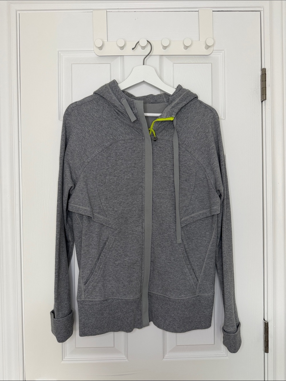 lululemon athletica Gray Hoodie with Neon Accent